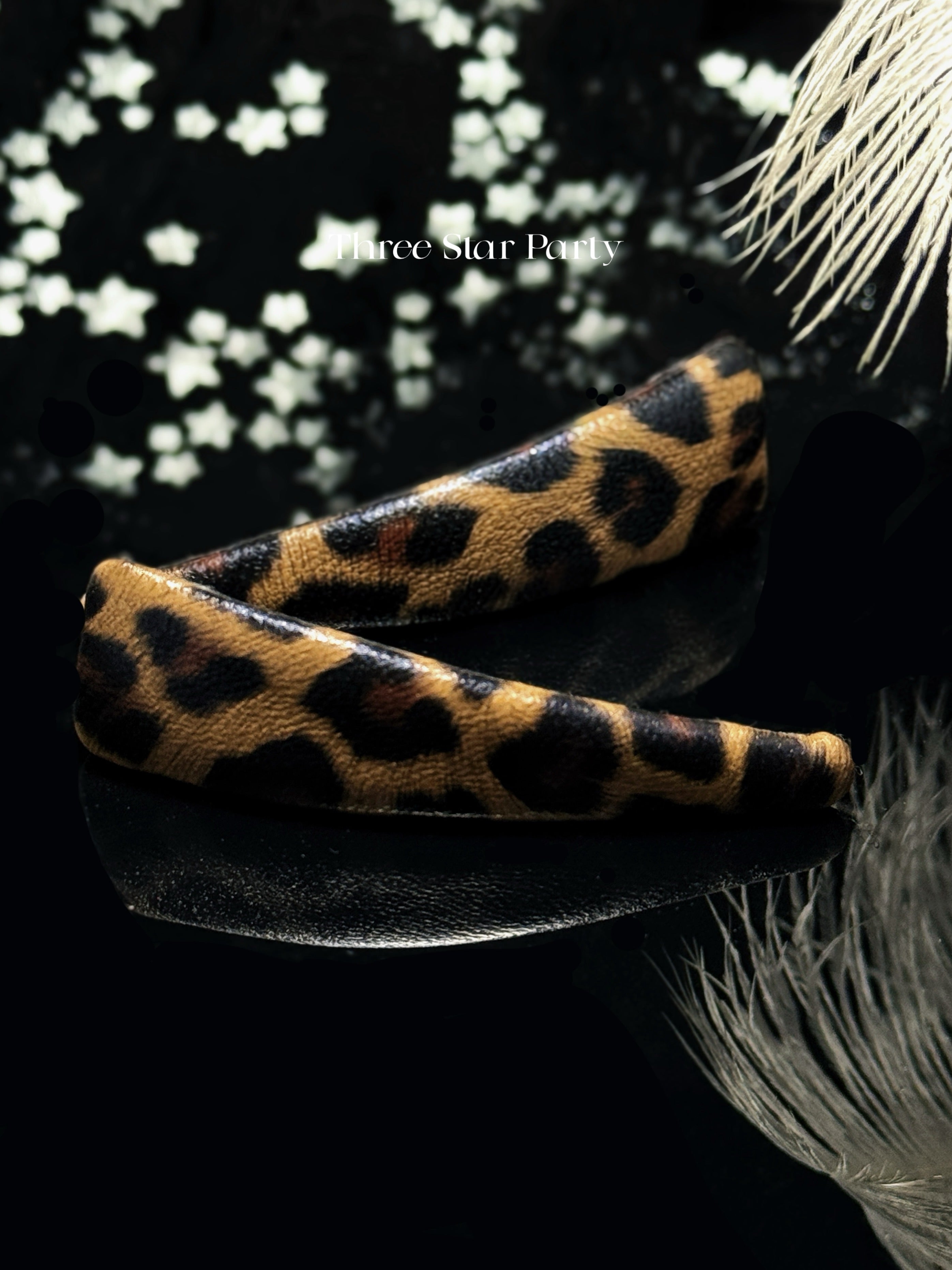 ACON 2PCS Chic Leopard Print Leather bendy Hair Clips Elegant Hair Clip Accessories