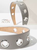 Vintage Cutout Wide Headband – Metal-Trim Detail | ACON