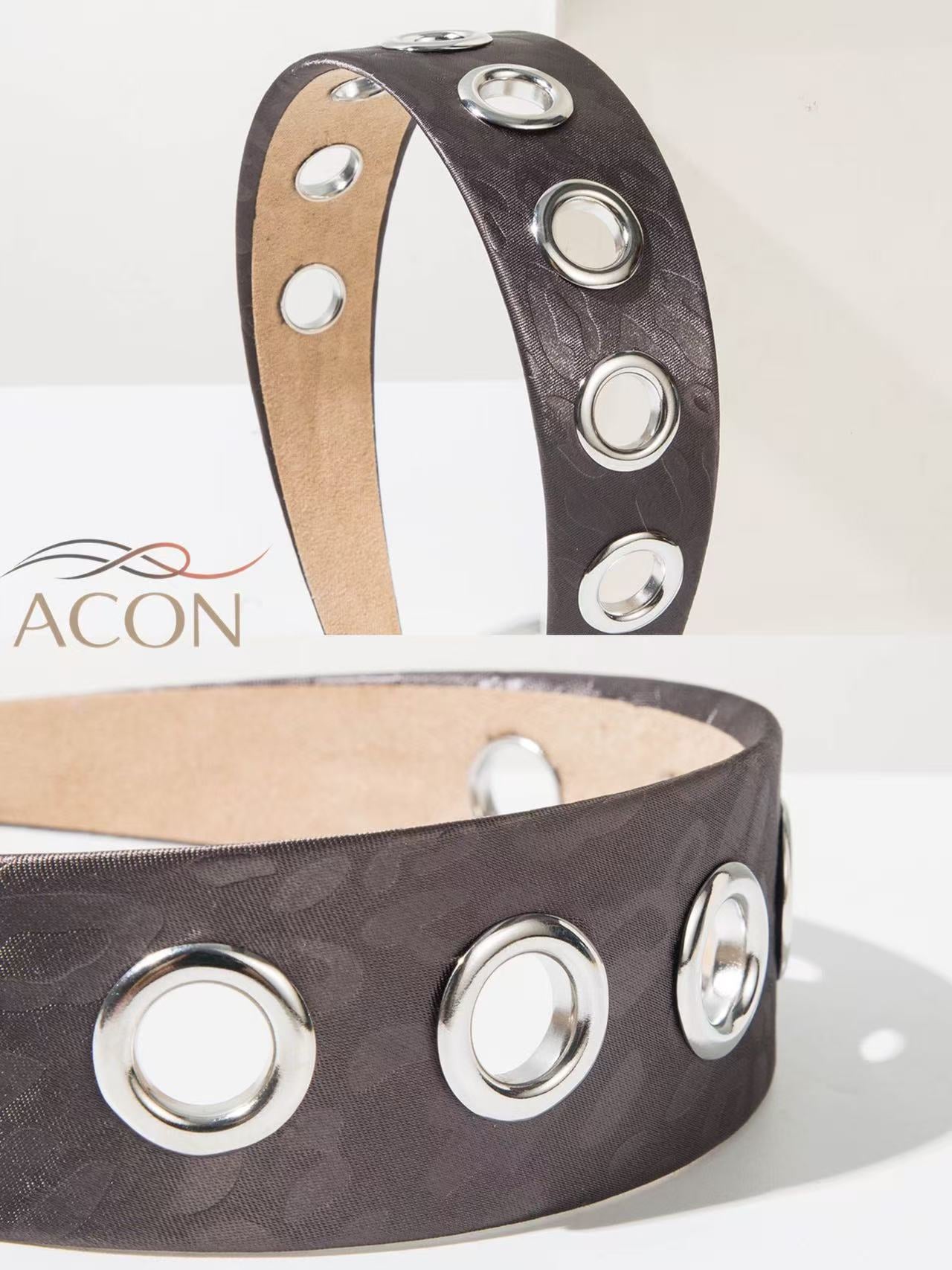 Vintage Cutout Wide Headband – Metal-Trim Detail | ACON