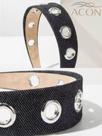 Vintage Cutout Wide Headband – Metal-Trim Detail | ACON