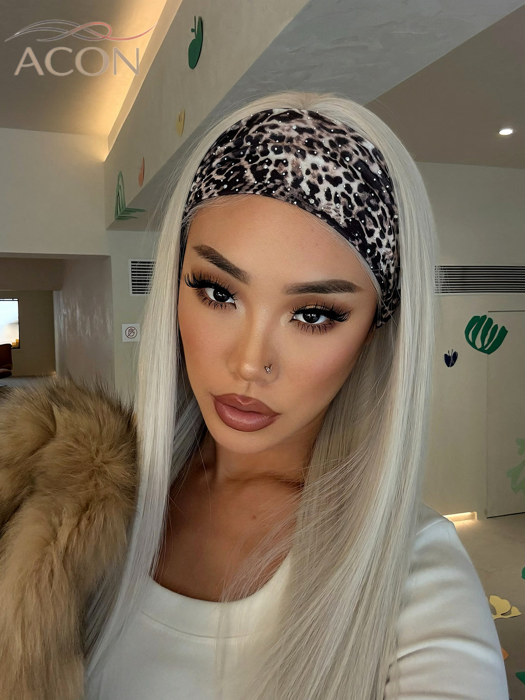 ACON Leopard-Sparkling-Sports-Headband