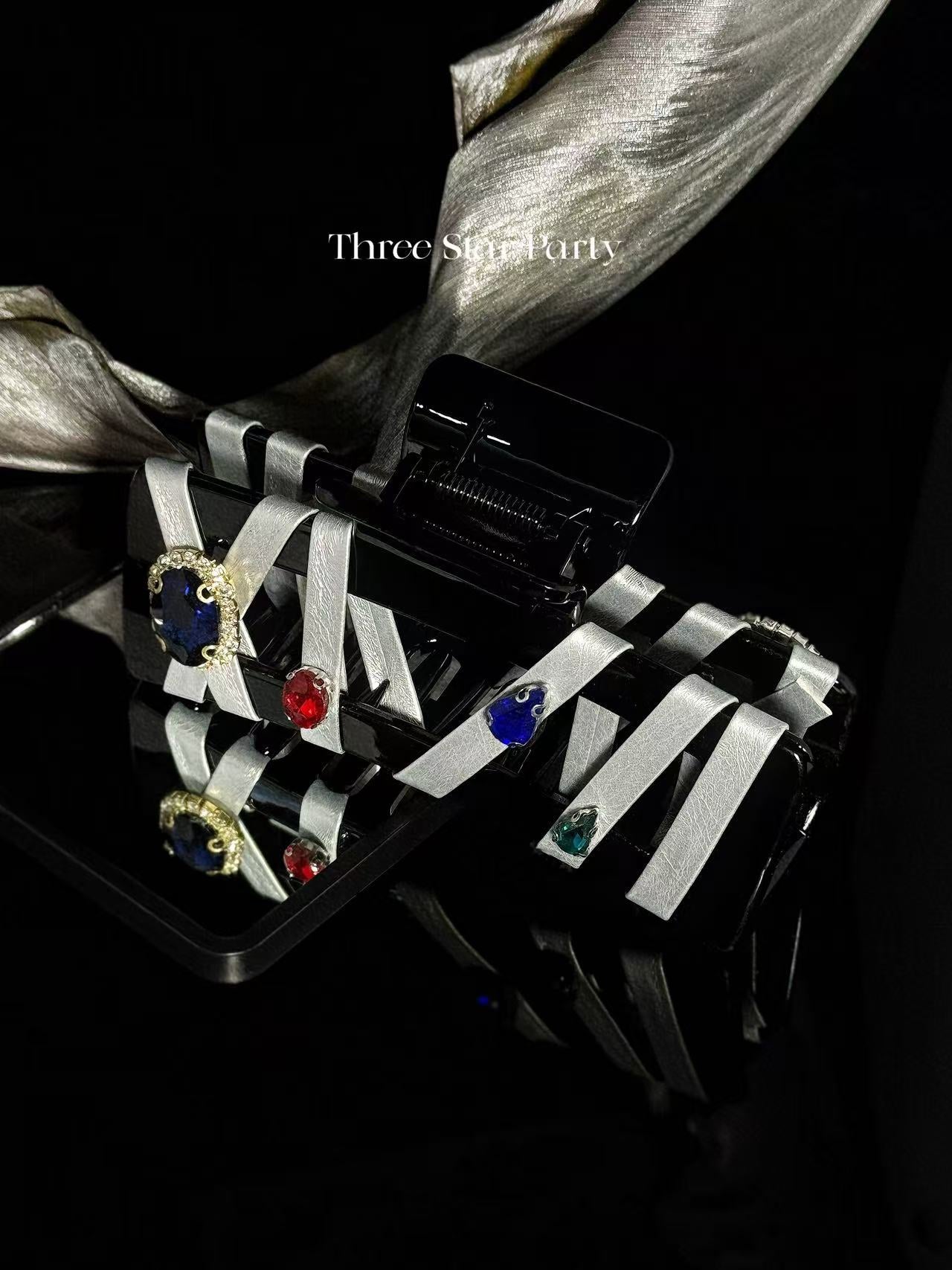 ACON Extra Large Claw Clips For Thick Hair – Large Hair Clips For Thick Hair, Hairclips, Hairclips for Women,  Non Slip Matte Finish [3 STAR PARTY COLLECTION]