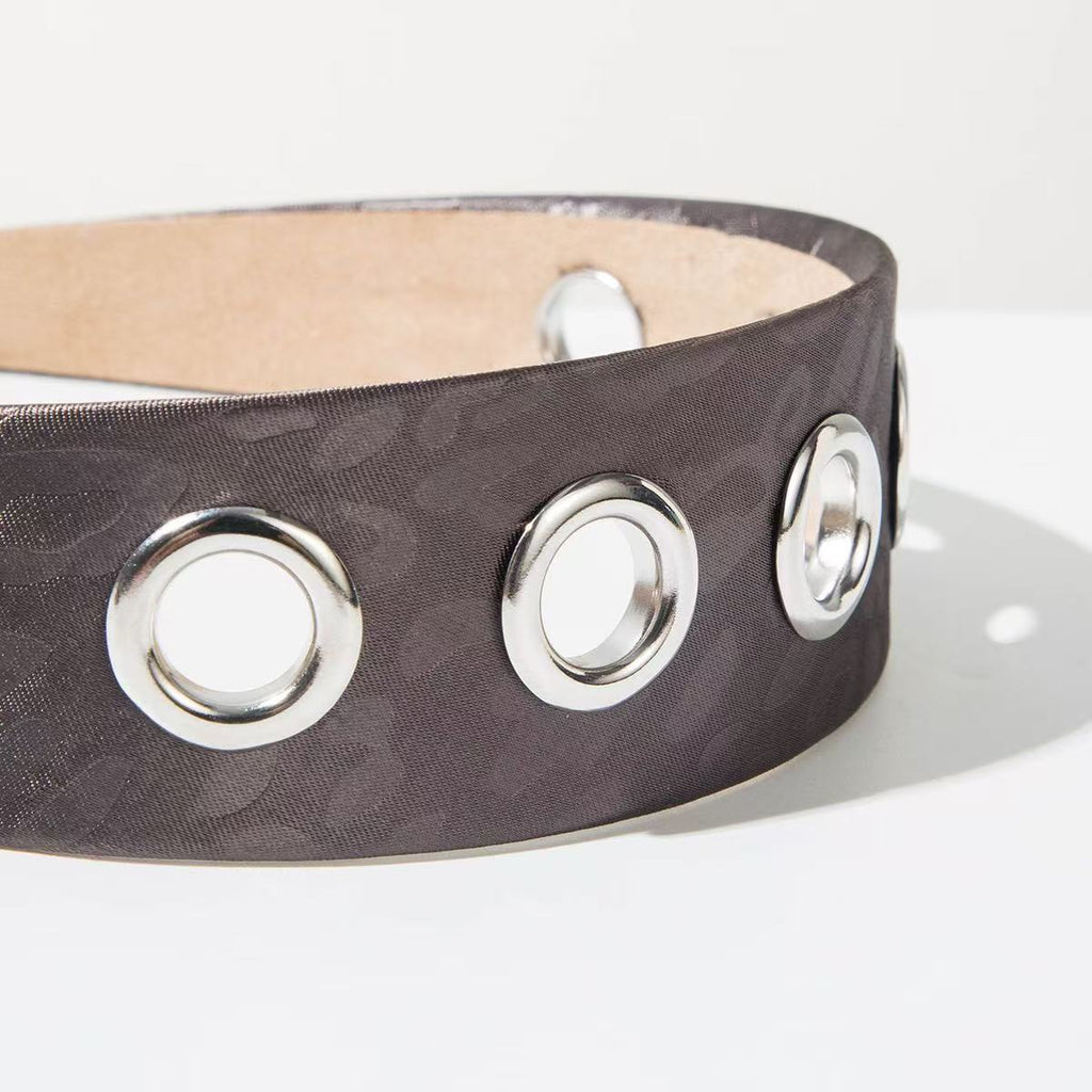 Vintage Cutout Wide Headband – Metal-Trim Detail | ACON