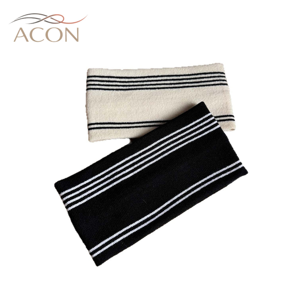ACON TikTok Viral Wide Striped Headband - Sports & Yoga Hair Band
