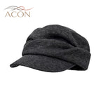 ACON Japanese Flat-Top Pleated Beret - Yamamoto Style Wool Cap