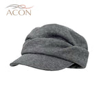 ACON Japanese Flat-Top Pleated Beret - Yamamoto Style Wool Cap