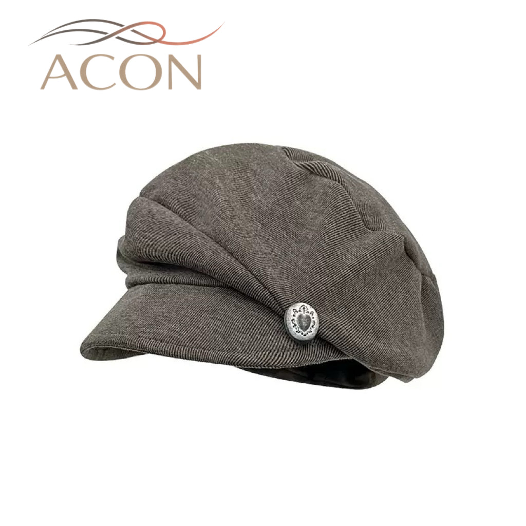 ACON 3 Color Classic Newsboy Cap - Baby Soft Cotton Baker Boy Hat