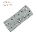 ACON Punk Metal Grommet Wide Stretch Headband, Women Irregular Hollow Rivet Y2K Grunge Hair Band, Retro Cool Spicy Girl Streetwear Hair Accessory