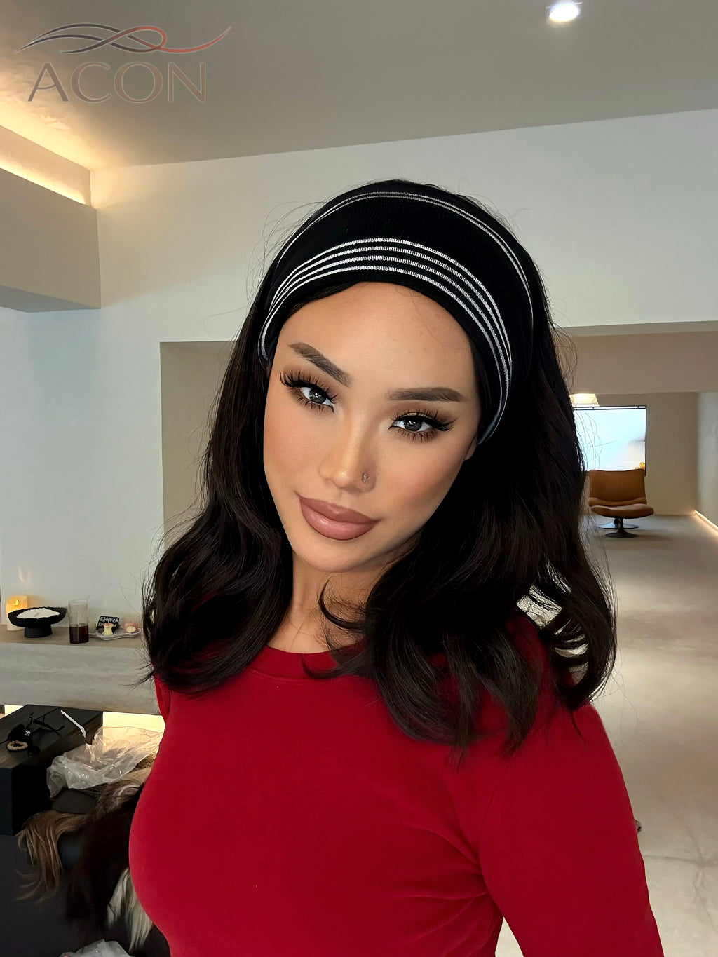 ACON TikTok Viral Wide Striped Headband - Sports & Yoga Hair Band