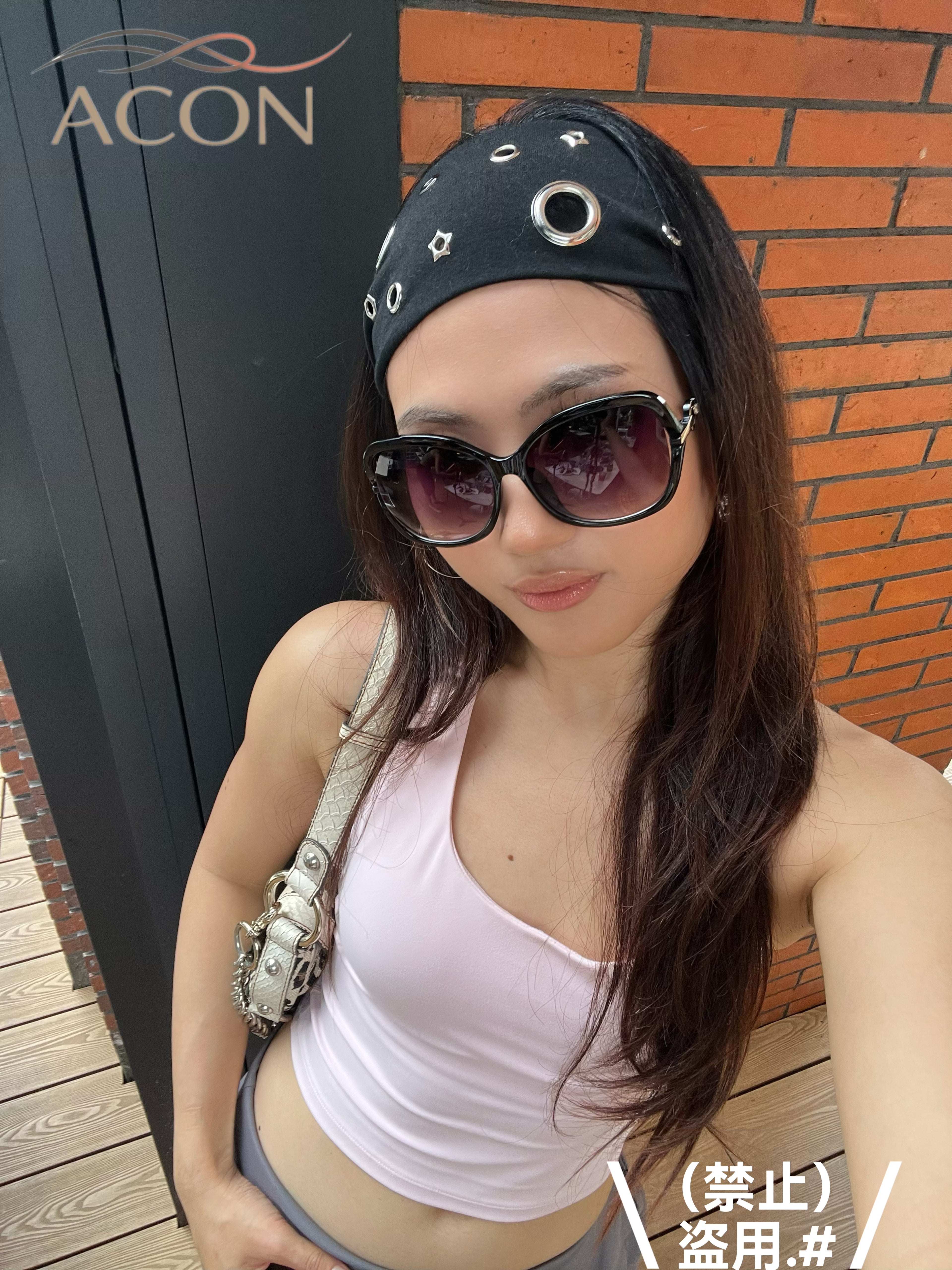 ACON Punk Metal Grommet Wide Stretch Headband, Women Irregular Hollow Rivet Y2K Grunge Hair Band, Retro Cool Spicy Girl Streetwear Hair Accessory