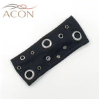 ACON Punk Metal Grommet Wide Stretch Headband, Women Irregular Hollow Rivet Y2K Grunge Hair Band, Retro Cool Spicy Girl Streetwear Hair Accessory