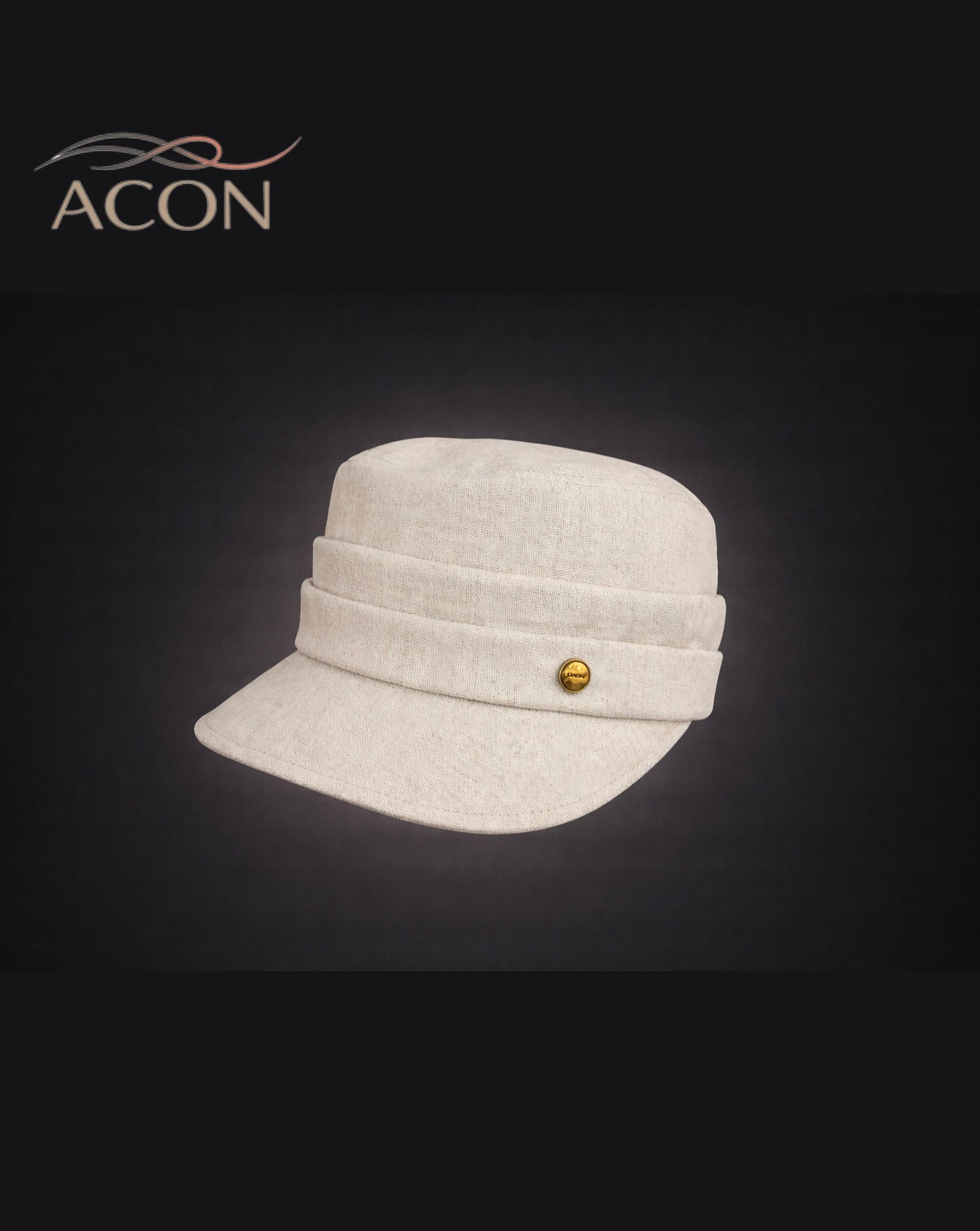 ACON 2026 Spring/Summer Linen Newsboy Cap - Lightweight Fashion Baker Boy Hat
