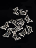 ACON Y2k Snap MiNi Hair Clips Leopard Print  for Hair Metal Hair Clip Set of 4 clips