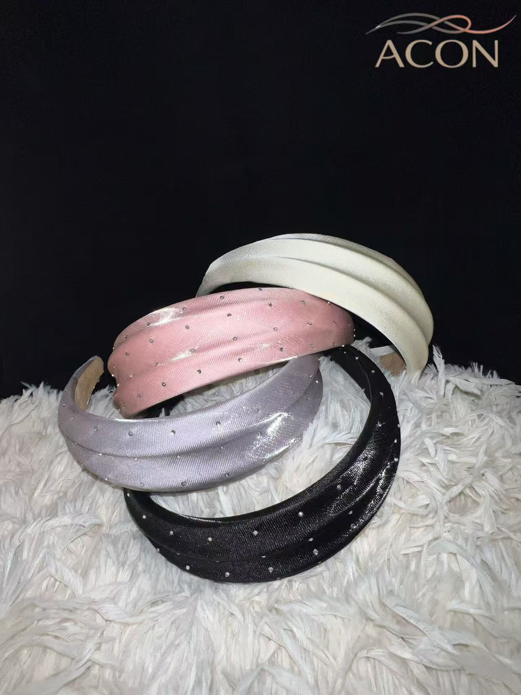 ACON Sparkling-Velvet-Satin-Wide-headband