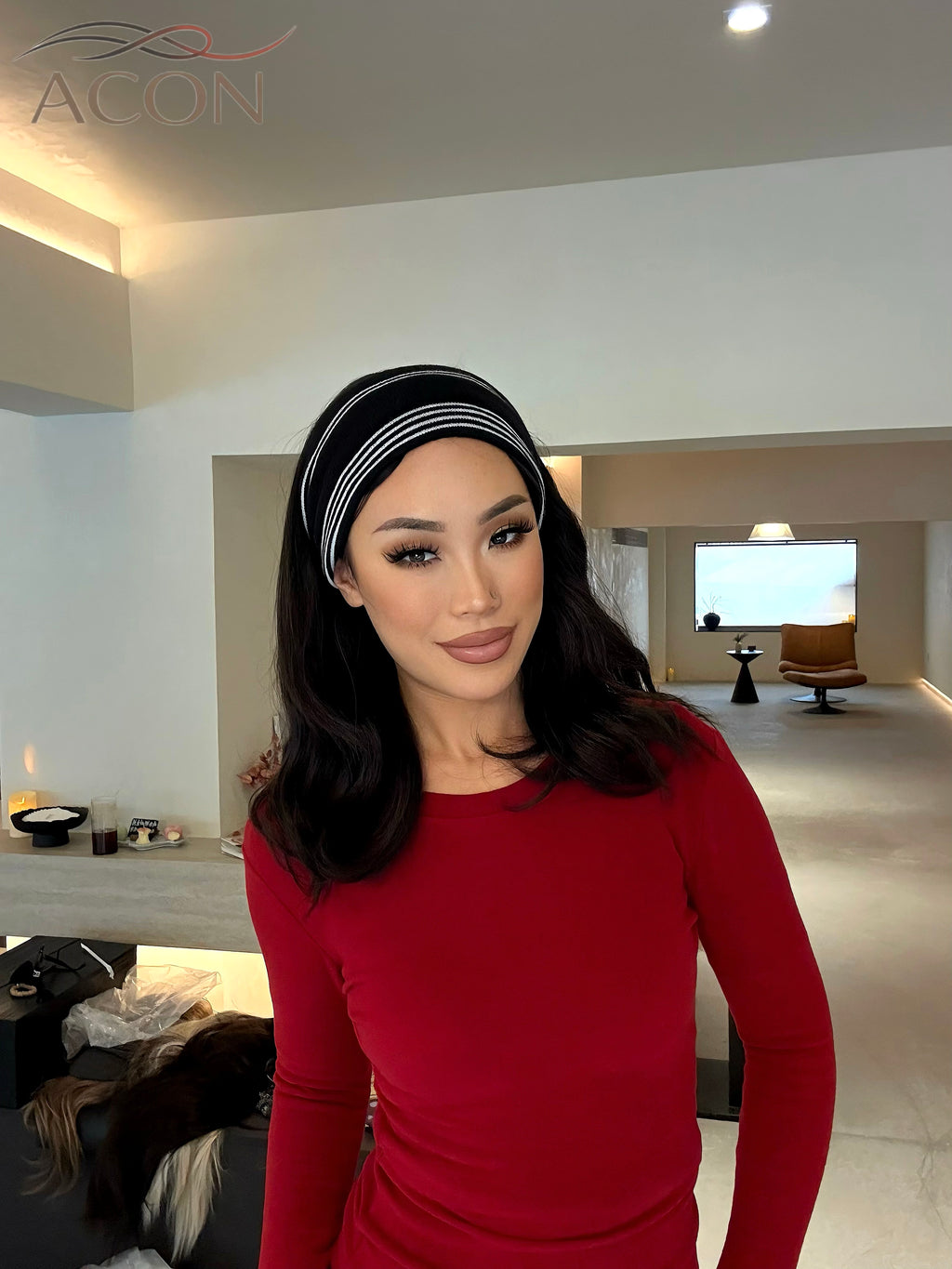 ACON TikTok Viral Wide Striped Headband - Sports & Yoga Hair Band