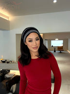 ACON TikTok Viral Wide Striped Headband - Sports & Yoga Hair Band