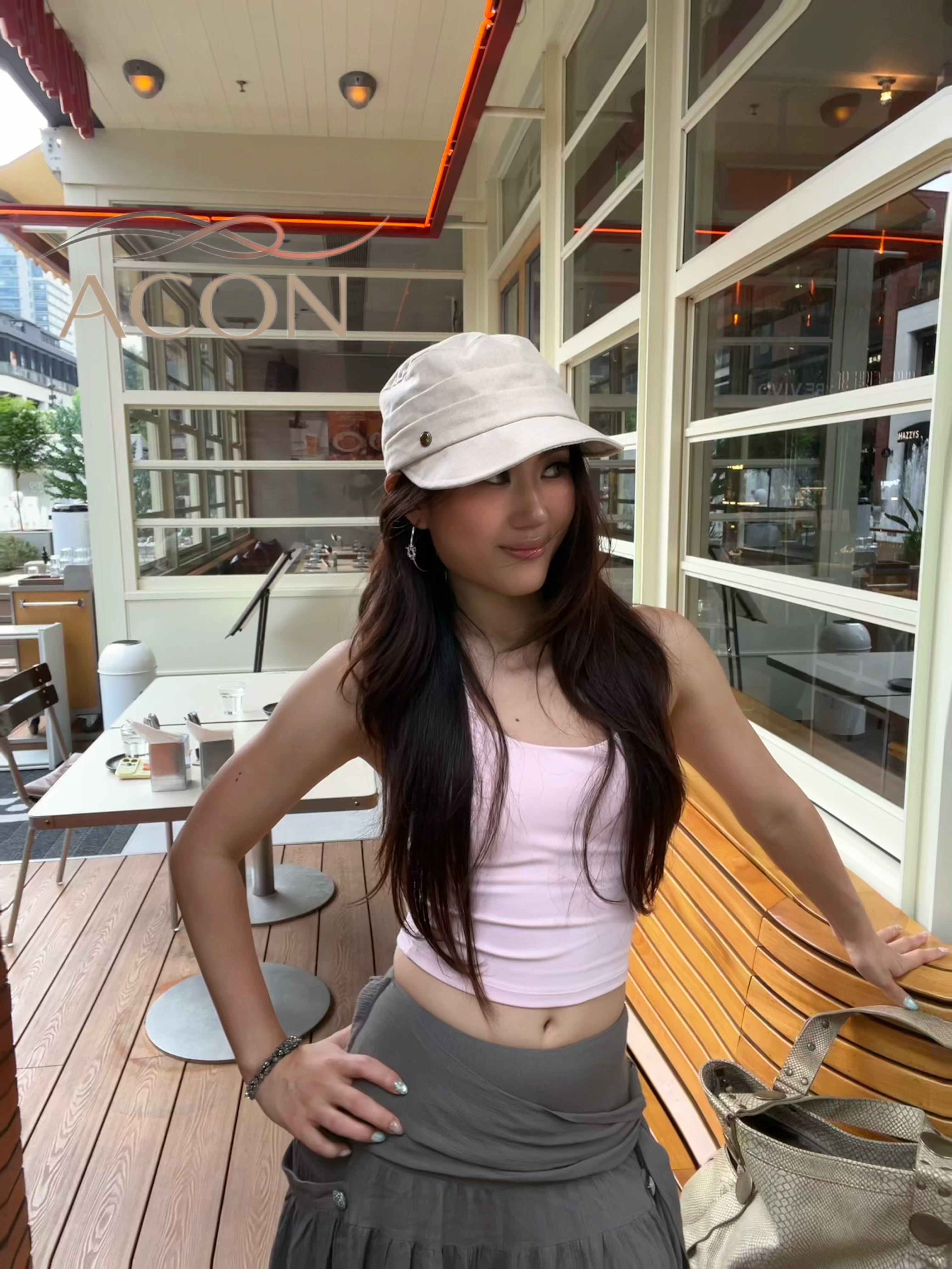 ACON 2026 Spring/Summer Linen Newsboy Cap - Lightweight Fashion Baker Boy Hat