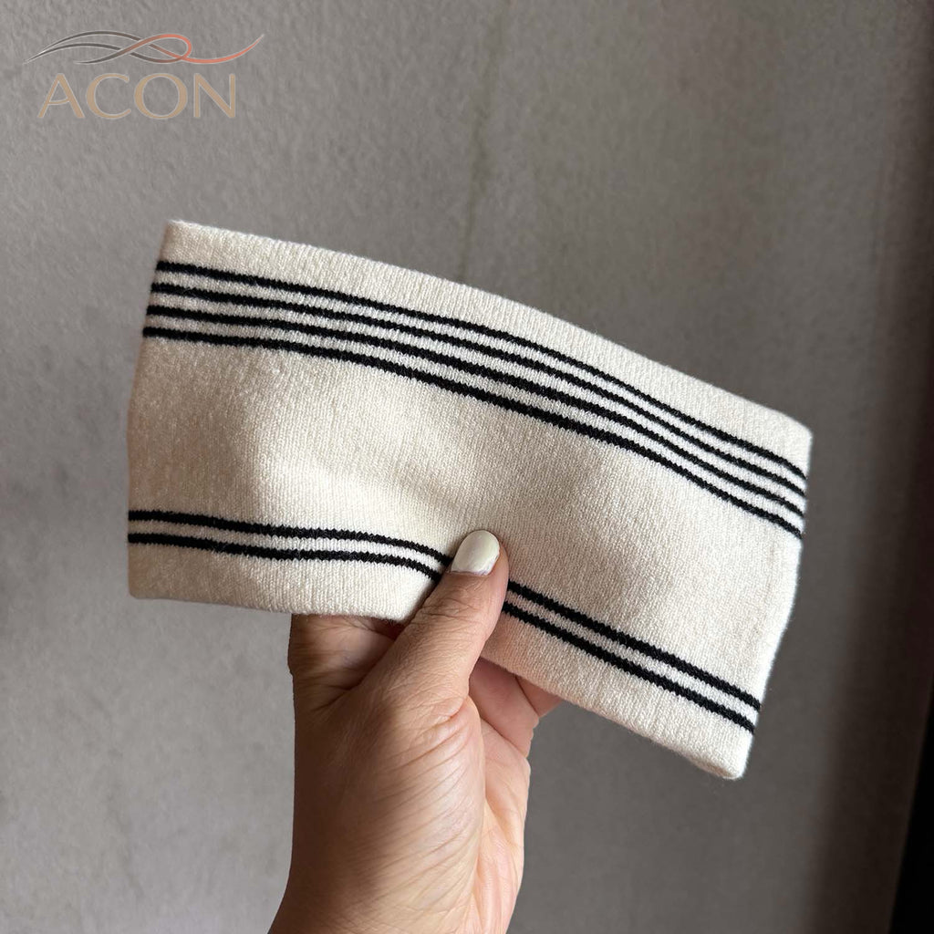 ACON TikTok Viral Wide Striped Headband - Sports & Yoga Hair Band