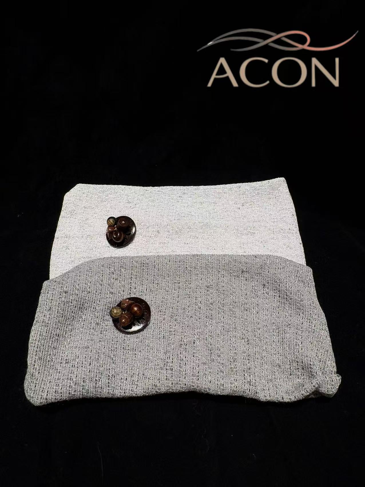 ACON|Linen Knit Wide Headband – Breathable, Stretchy & Minimal