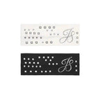 ACON Luxury Crystal Studded Stretch Headband | Ribbed Cotton Hair Band for Women