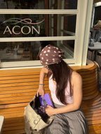 Mesh Polka Dot Slouchy Beanie – 2026 Summer Mesh Series | ACON