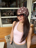 Mesh Polka Dot Slouchy Beanie – 2026 Summer Mesh Series | ACON