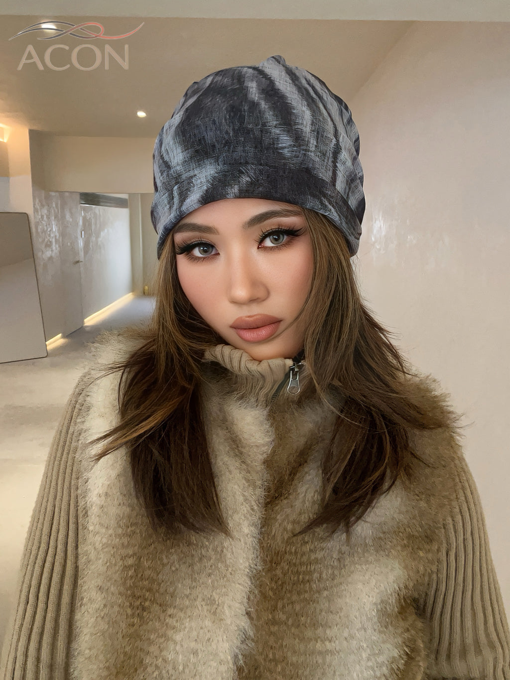 Mesh Tie-Dye Slouchy Beanie – Breathable Stackable Hat | 2026 Spring / Summer Mesh Series | ACON