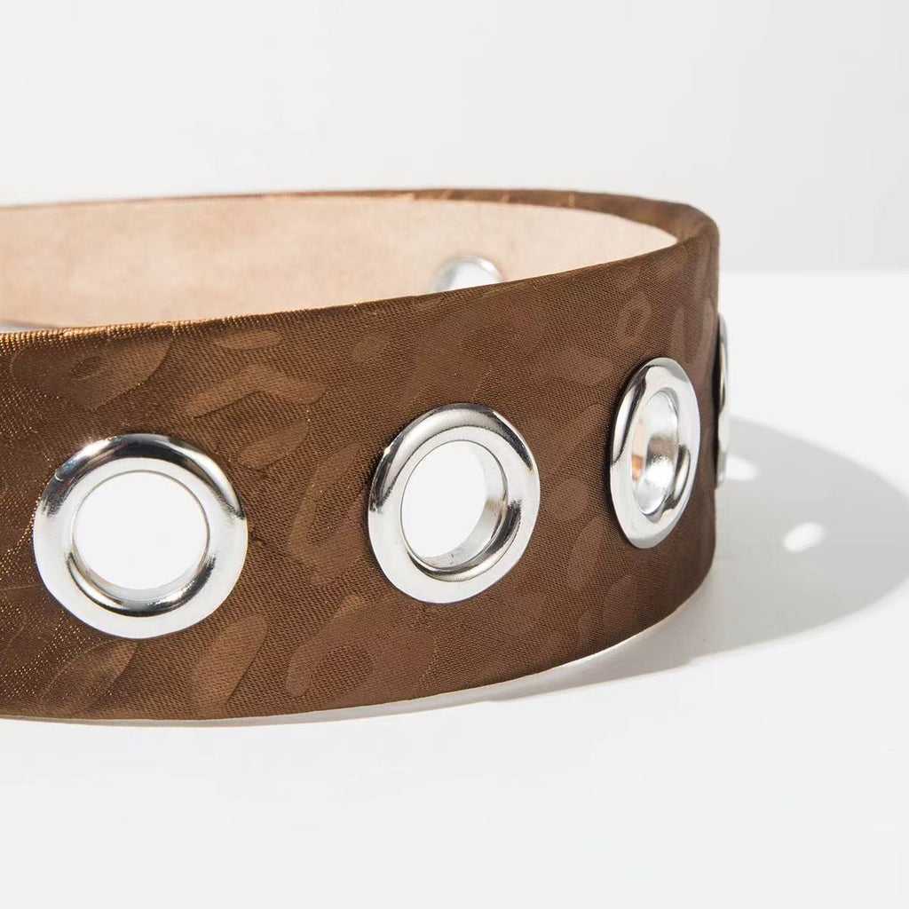 Vintage Cutout Wide Headband – Metal-Trim Detail | ACON