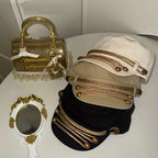 Retro British Gold Trim Cap & Royal Court Beret