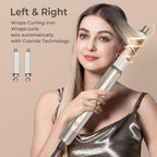 ACON 5 in 1 Air Blower/ Multi Functional Folding Hot Air Brush– High-Speed Hair Dryer Brush with Auto Wrap Curlers, Fast Drying & Frizz-Free Styling, No Heat Damage, Volumizing Brush