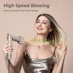 ACON 5 in 1 Air Blower/ Multi Functional Folding Hot Air Brush– High-Speed Hair Dryer Brush with Auto Wrap Curlers, Fast Drying & Frizz-Free Styling, No Heat Damage, Volumizing Brush
