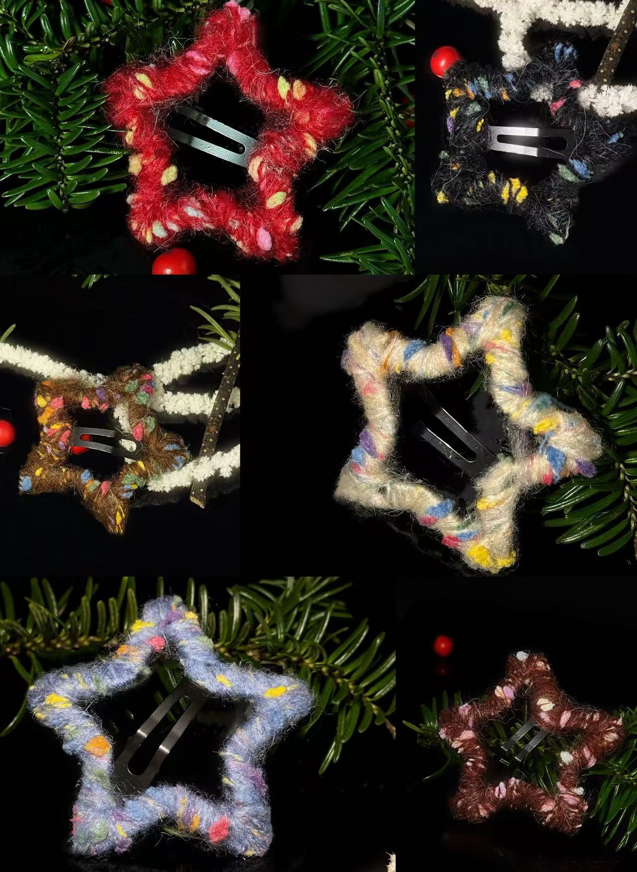 Holiday Edition: Hand-Crocheted Star Hair Clip to Illuminate Your Bangs & Flyaways