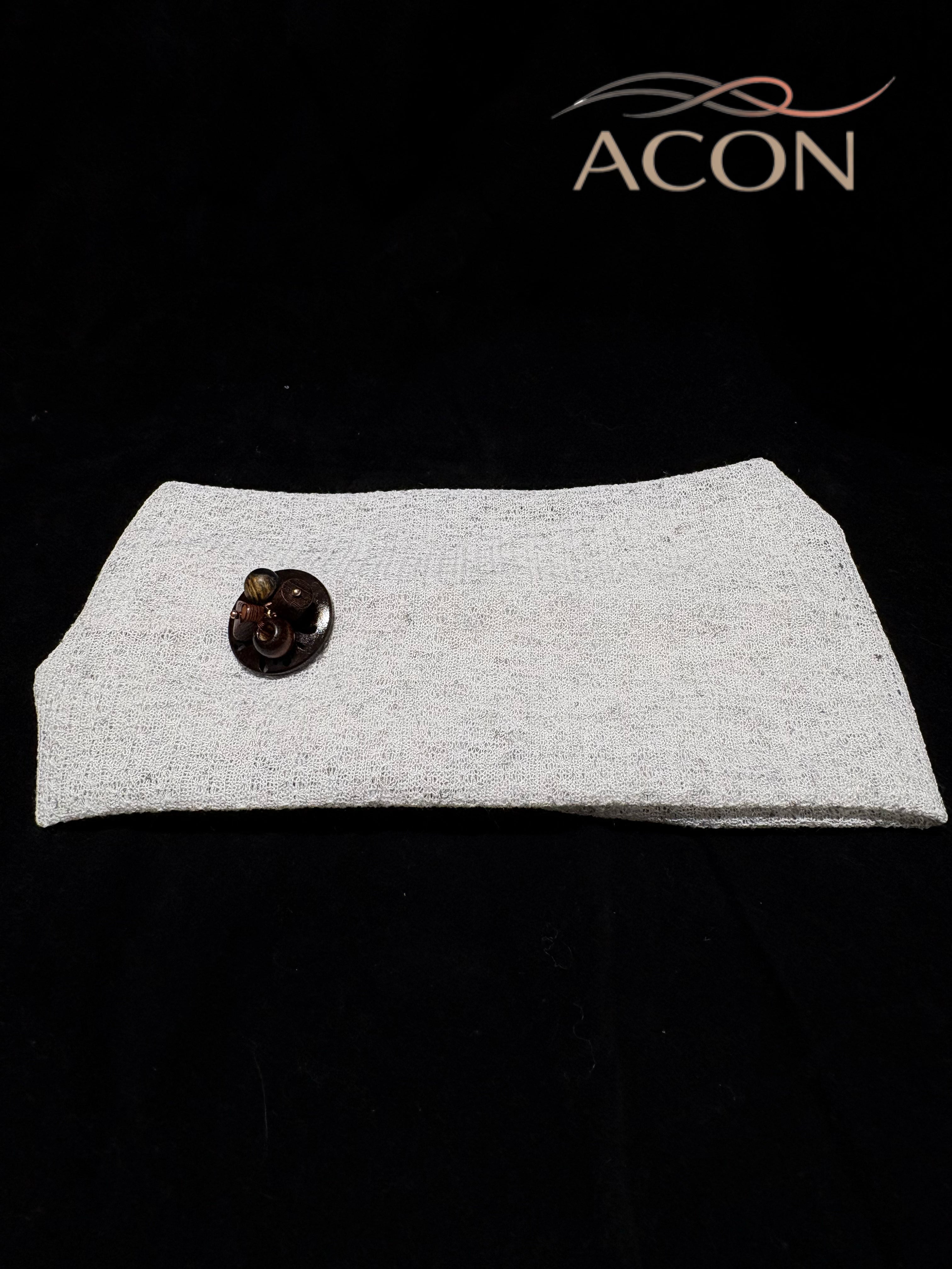 ACON|Linen Knit Wide Headband – Breathable, Stretchy & Minimal