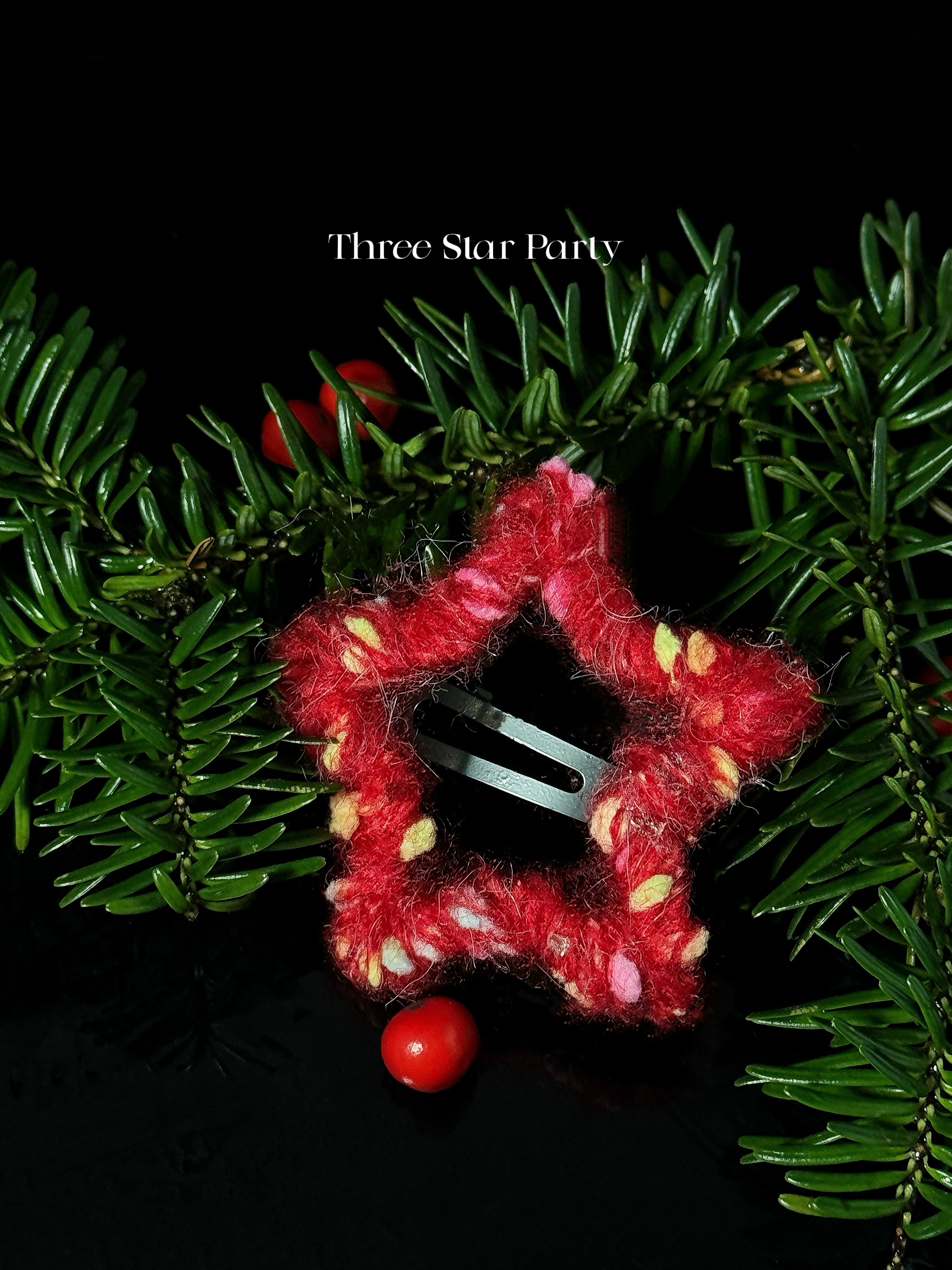 Holiday Edition: Hand-Crocheted Star Hair Clip to Illuminate Your Bangs & Flyaways