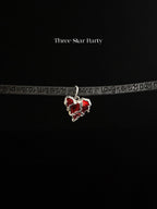 ACON Affirmation Lava Heart Choker: Positive Quotes on Leather