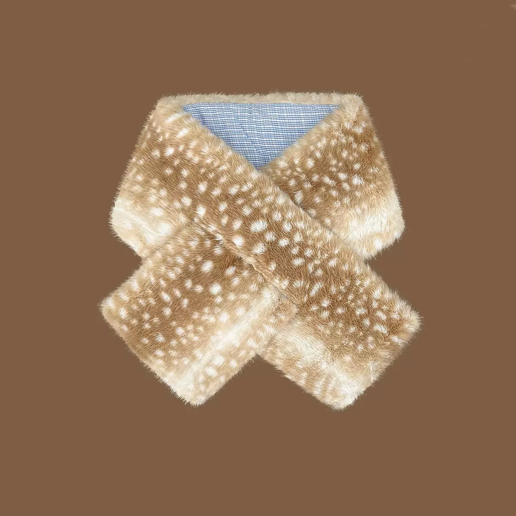 ACON Interchangeable Hair Clip Set | Plaid Fabric & Leather | Side Clip Duo