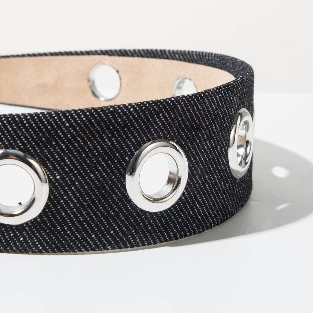 Vintage Cutout Wide Headband – Metal-Trim Detail | ACON