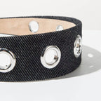 Vintage Cutout Wide Headband – Metal-Trim Detail | ACON