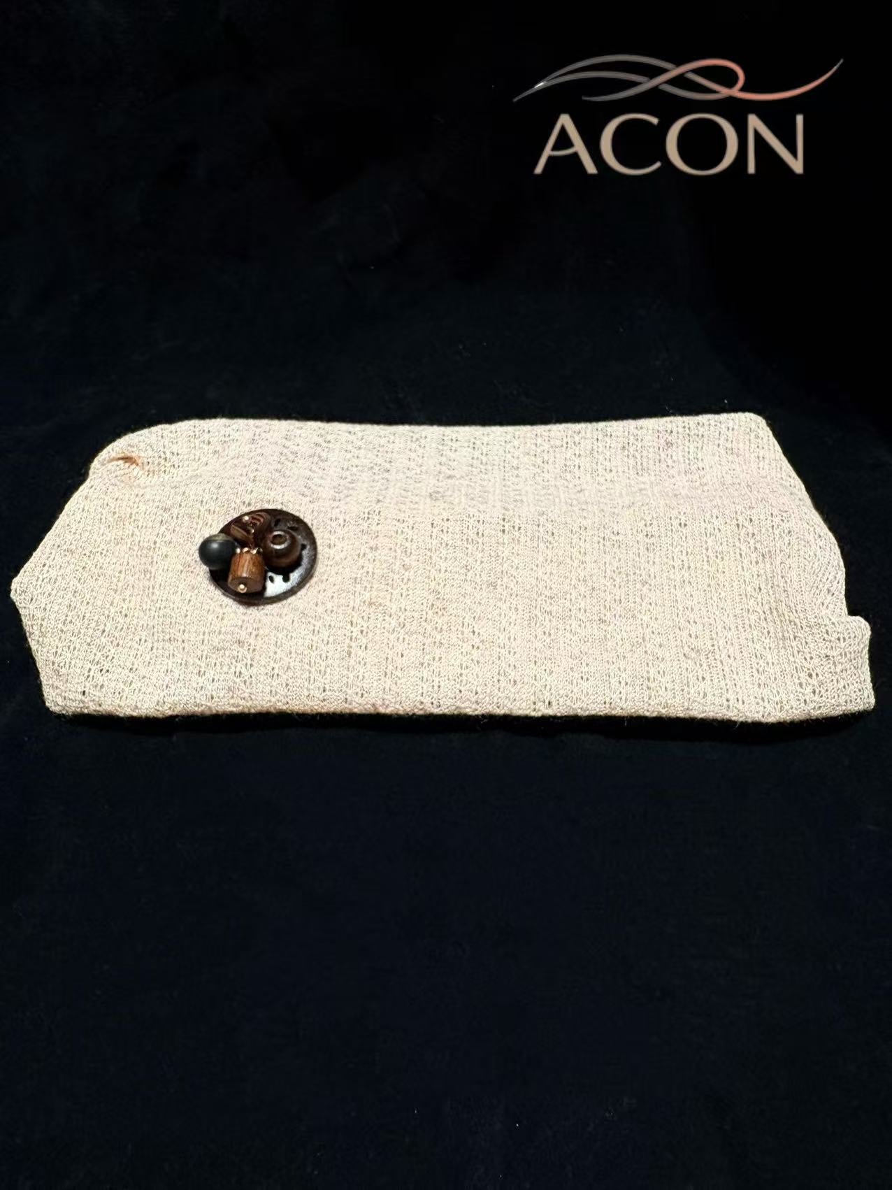 ACON|Linen Knit Wide Headband – Breathable, Stretchy & Minimal