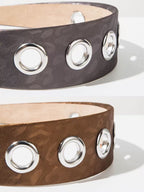 Vintage Cutout Wide Headband – Metal-Trim Detail | ACON