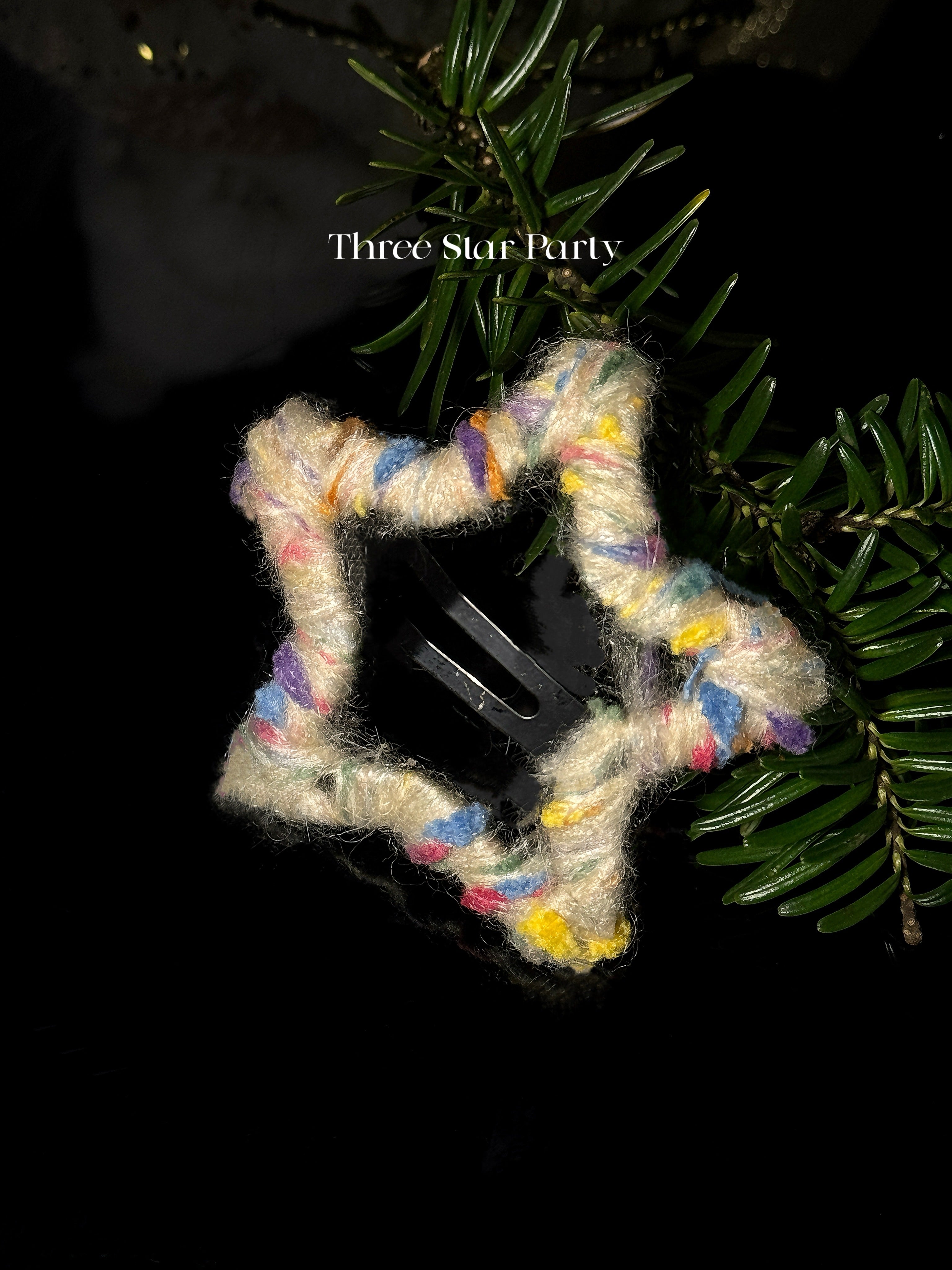 Holiday Edition: Hand-Crocheted Star Hair Clip to Illuminate Your Bangs & Flyaways