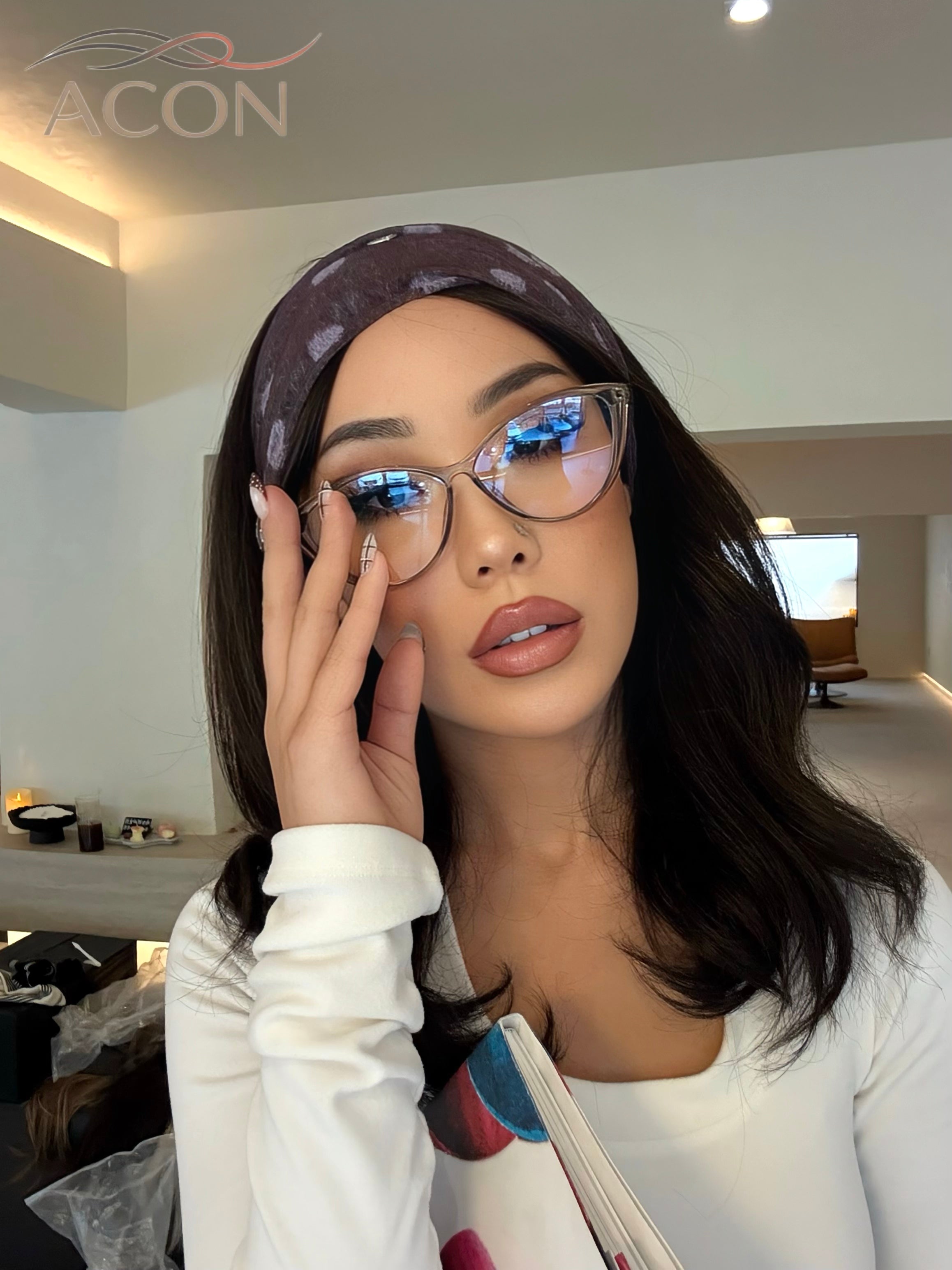 Polka Dot Mesh Headband -2026 Spring / Summer Mesh Series | ACON