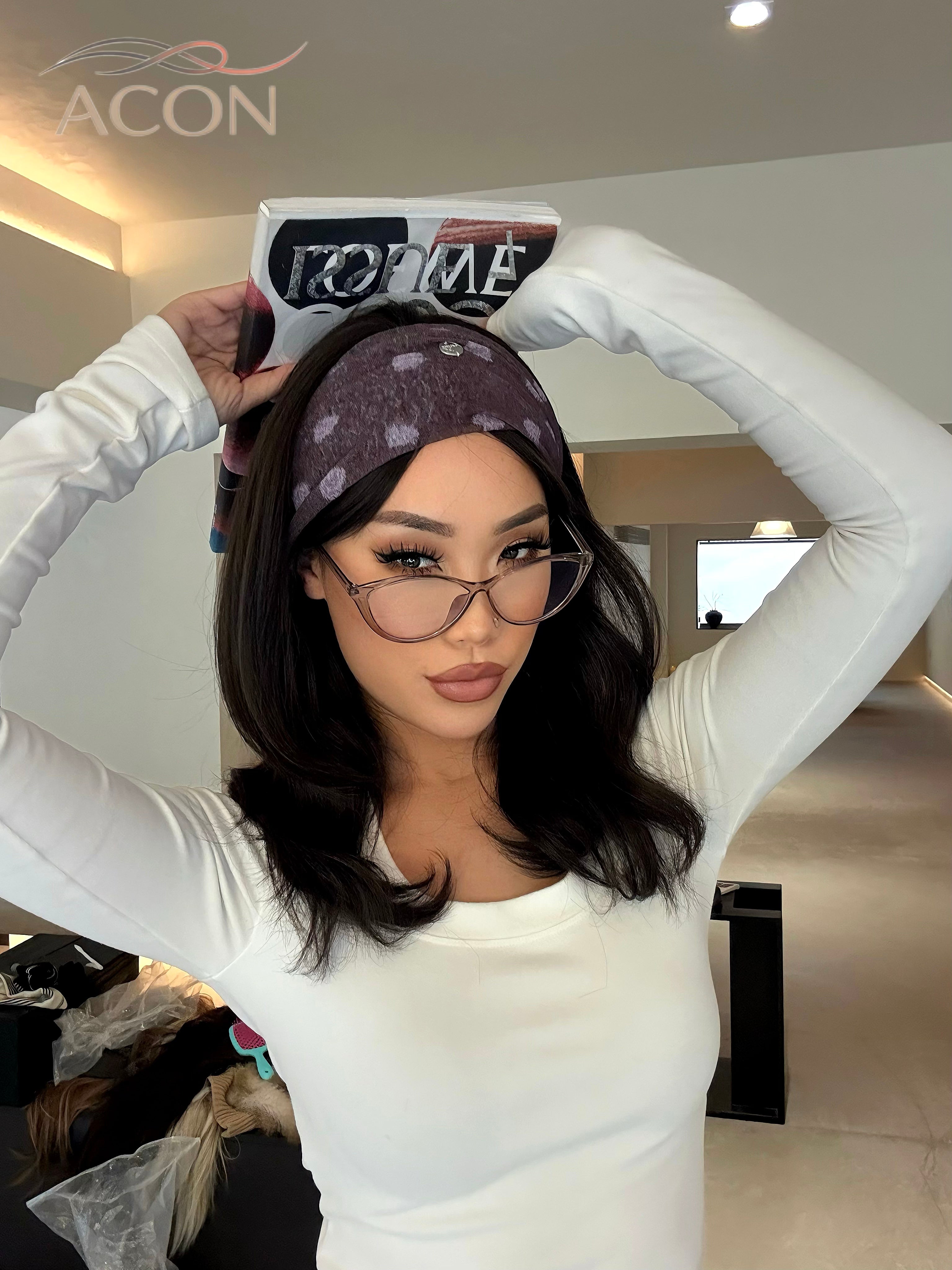 Polka Dot Mesh Headband -2026 Spring / Summer Mesh Series | ACON