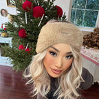 ACON Womens Ear Warmers Headbands Winter Warm Fuzzy Cable Knit Head Wrap Fleece Lined Gifts