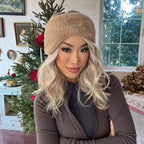 ACON Womens Ear Warmers Headbands Winter Warm Fuzzy Cable Knit Head Wrap Fleece Lined Gifts