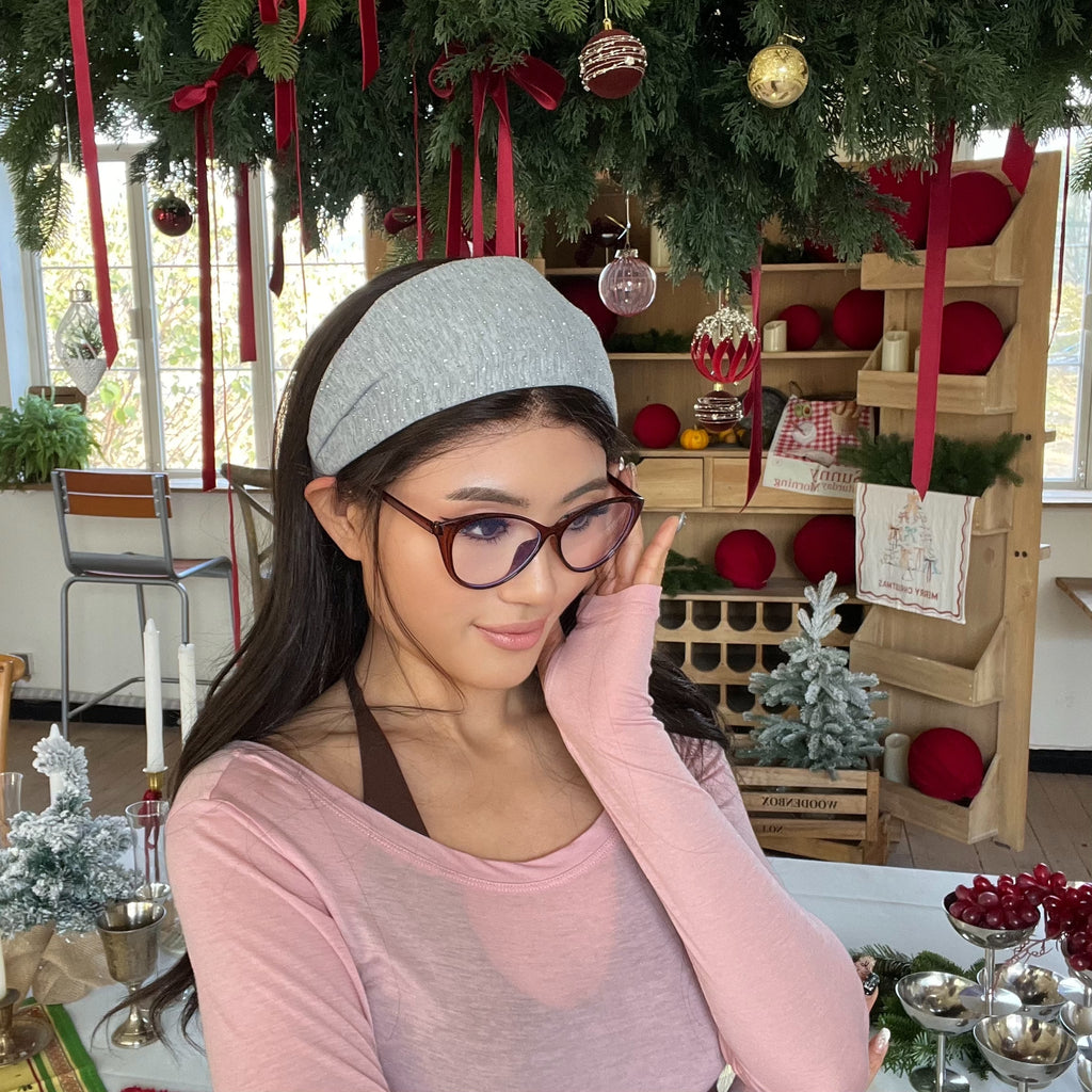 ACON Winter Headbands for Women – Warm Head Wraps, Earmuff Style Ear Warmers, Cozy Headwrap for Running, Womens Outdoors Gear & Accessories - Chunky Sequin