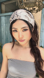ACON Luxury Mesh Animal Print Headband | Lightweight Stretch Hair Band for Women